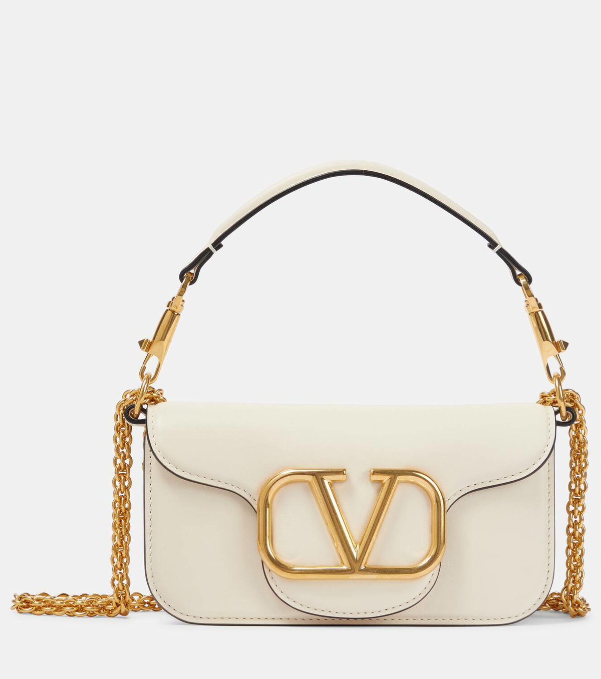 【関税＆送料込み】Valentino Garavani LocA Small Leather S Valentino Garavani Locò Small leather shoulder bag Valentino