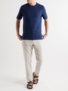 Massimo Alba - Striped Slub Cotton-Jersey T-Shirt - Blue