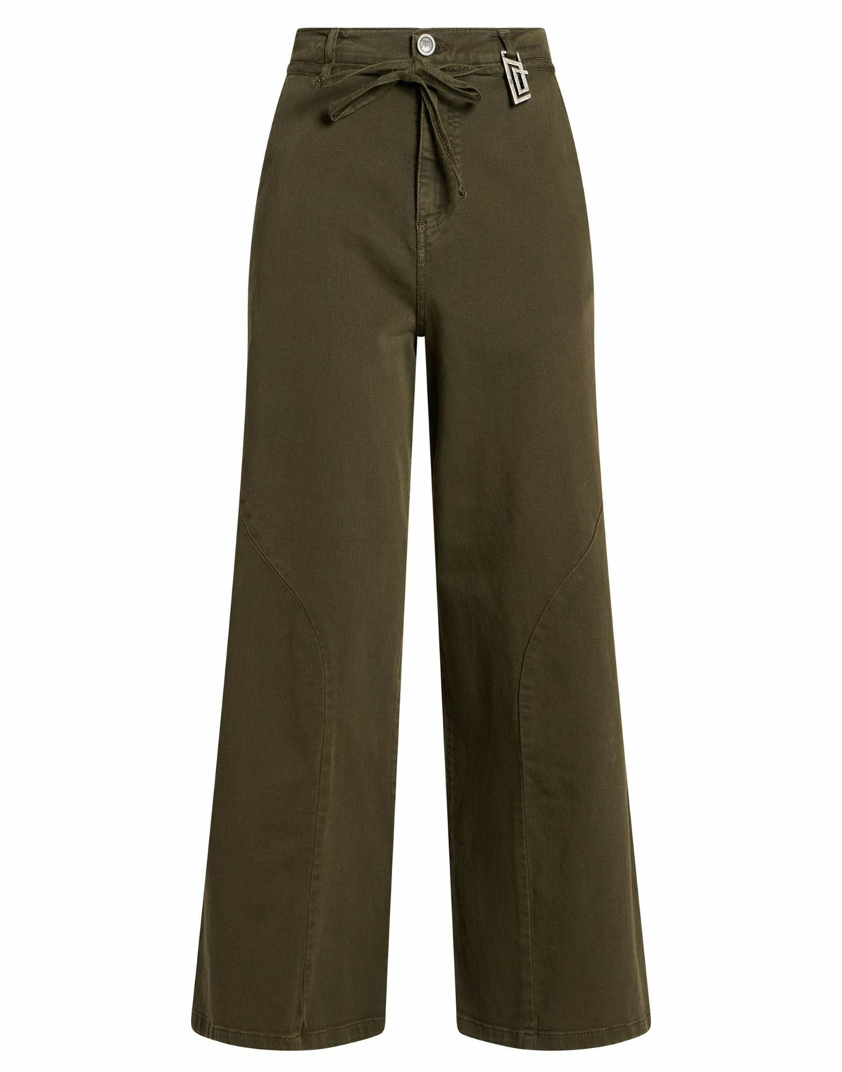 Jijil Womens Pants Military in Green