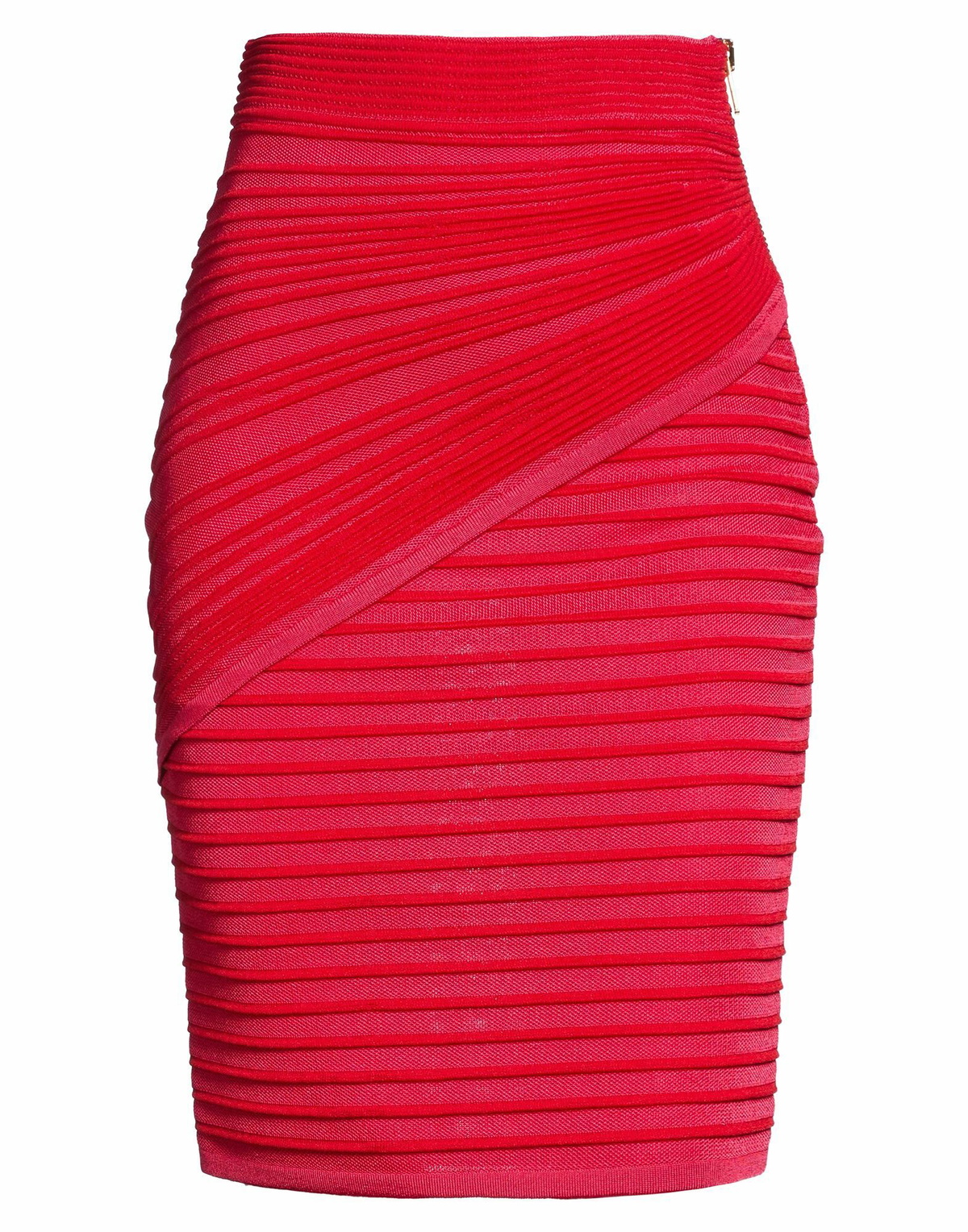 Balmain Womens Midi skirt in Red