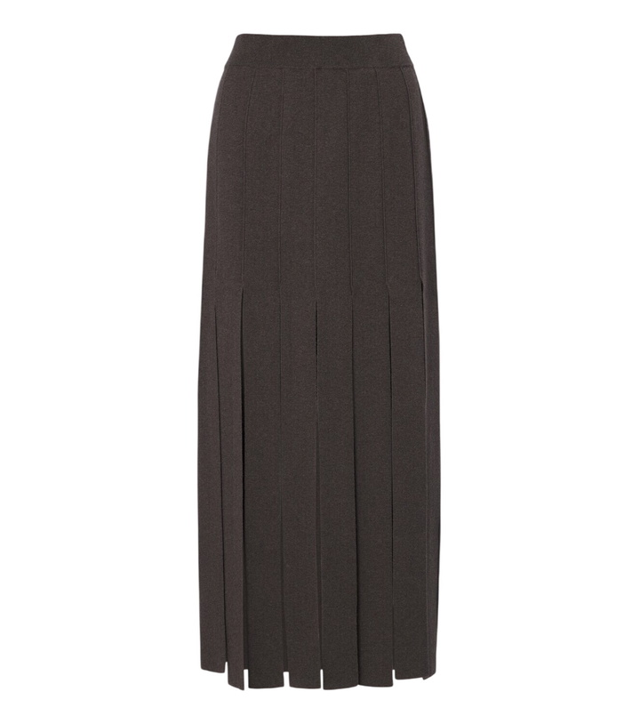 Photo: Lisa Yang Marloes cotton and cashmere midi skirt
