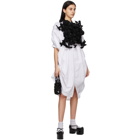 Noir Kei Ninomiya White Cotton Broadcloth Short Sleeve Dress