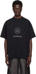 VETEMENTS Black 'No Posts' Regular T-shirt
