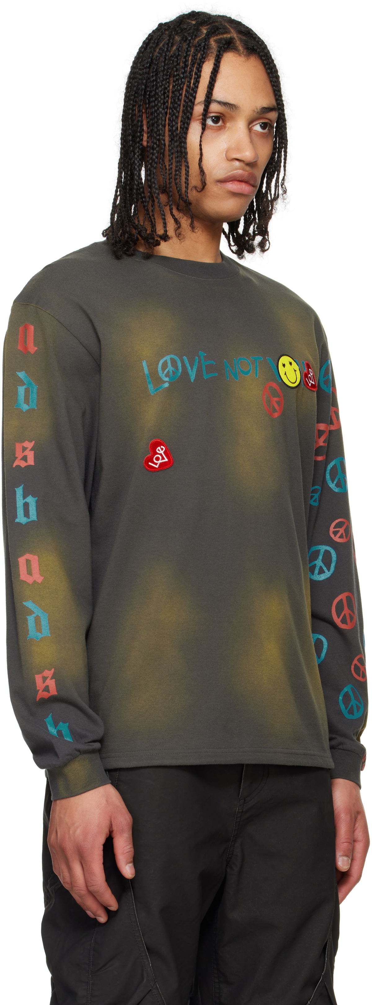 Andersson Bell Gray & Brown 'Love' L/S T-shirt