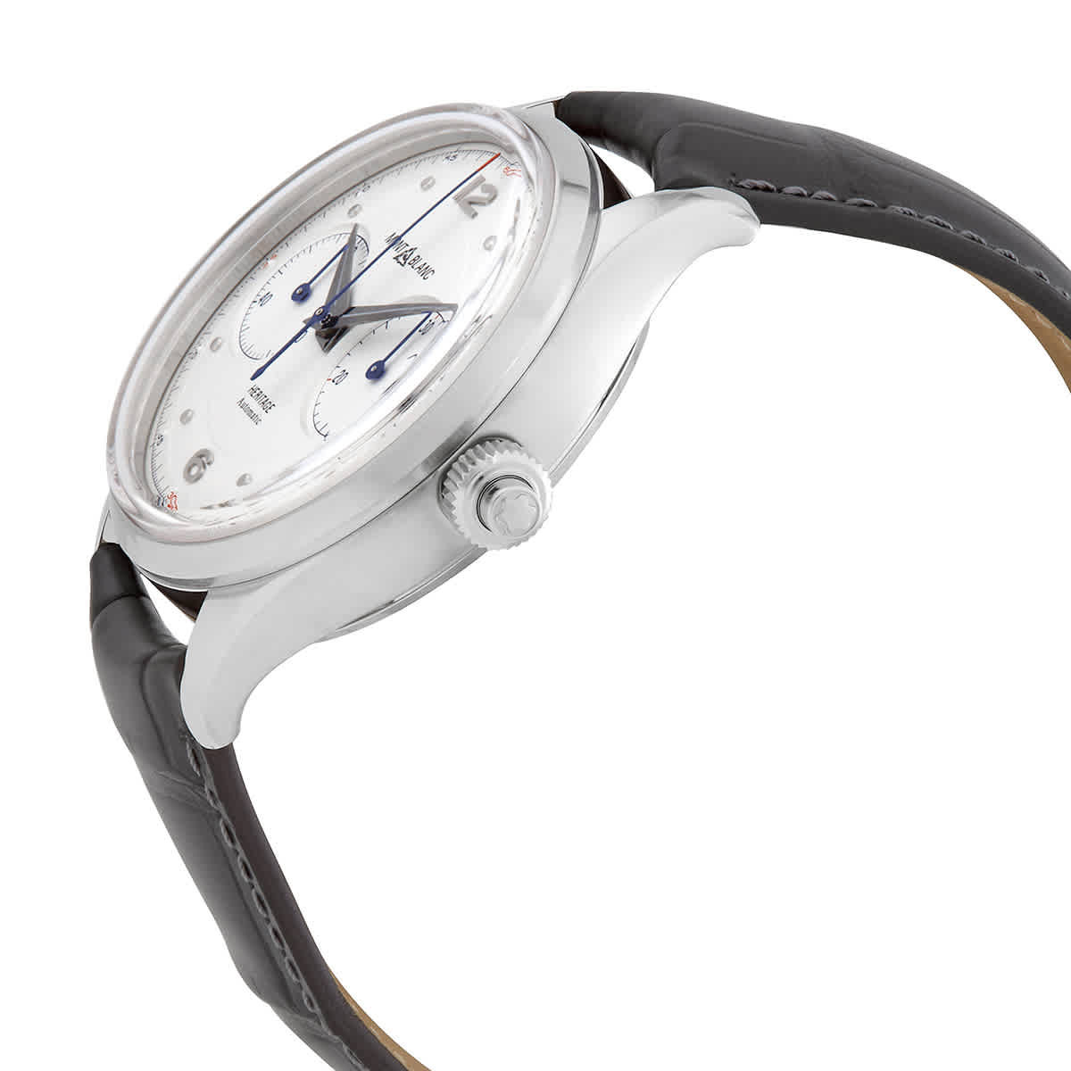 Montblanc Heritage Monopusher Chronograph Automatic Silver Dial Mens Watch 119951