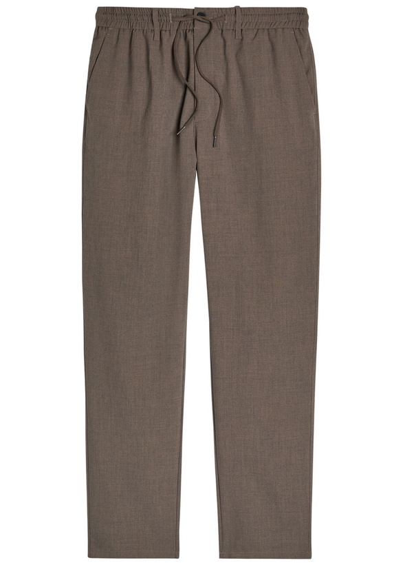 Photo: Les Deux Como Drawstring Tapered-leg Woven Trousers Bronze