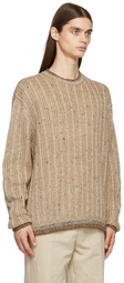 Acne Studios Brown Metallic Sweater