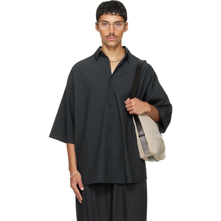 Photo: Fear of God ESSENTIALS Black Button Up Shirt