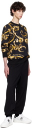 Versace Jeans Couture Black & Gold Chromo Couture Sweatshirt