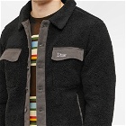 Dime Men's Sherpa Denim Jacket in Black