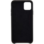 Off-White Black Saffiano Logo iPhone 11 Pro Max Case