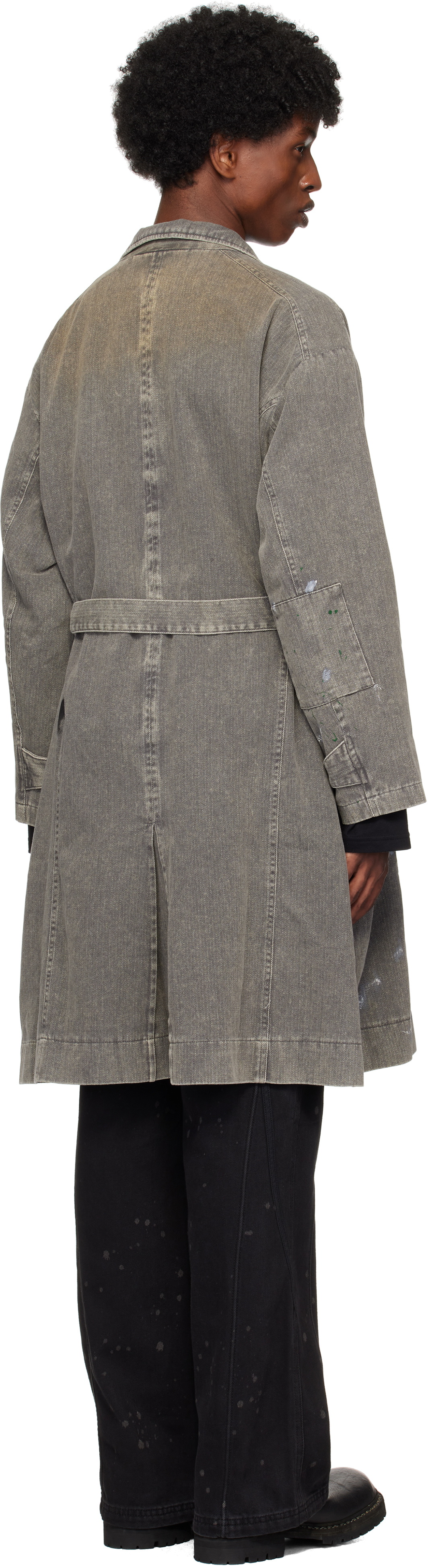 Professor.E Gray Work Denim Coat