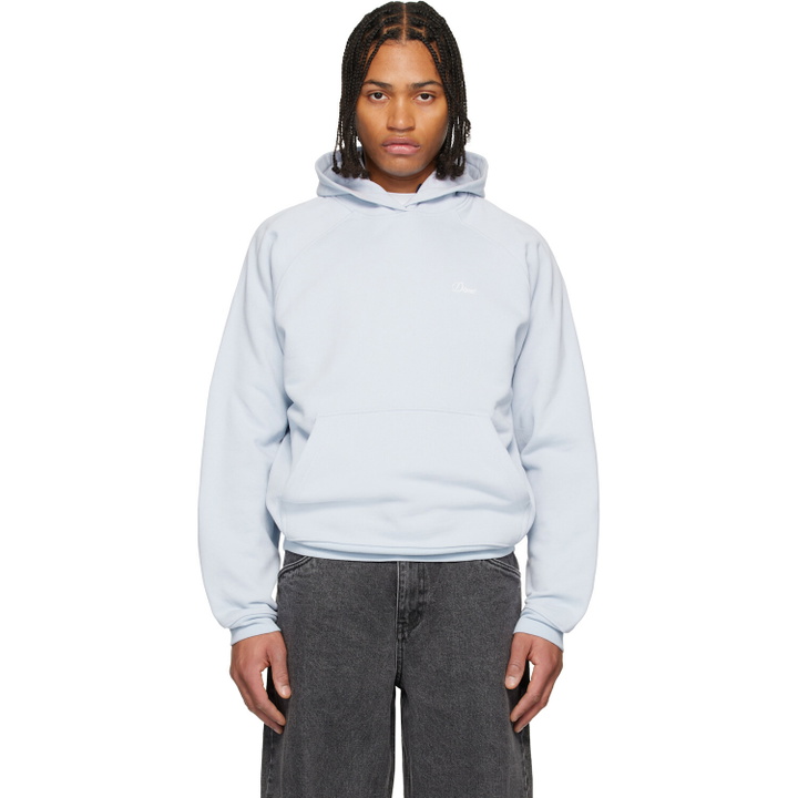 Photo: Dime Purple Cursive Small Logo Hoodie