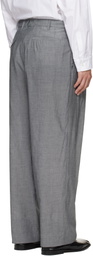 Magliano Gray Zipped Double Pleats Trousers