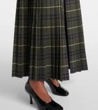 Burberry Tartan pleated maxi skirt
