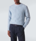 Canali Braided suede belt