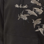 Maharishi Men's Peace Cranes Embroidery Hoody in Black