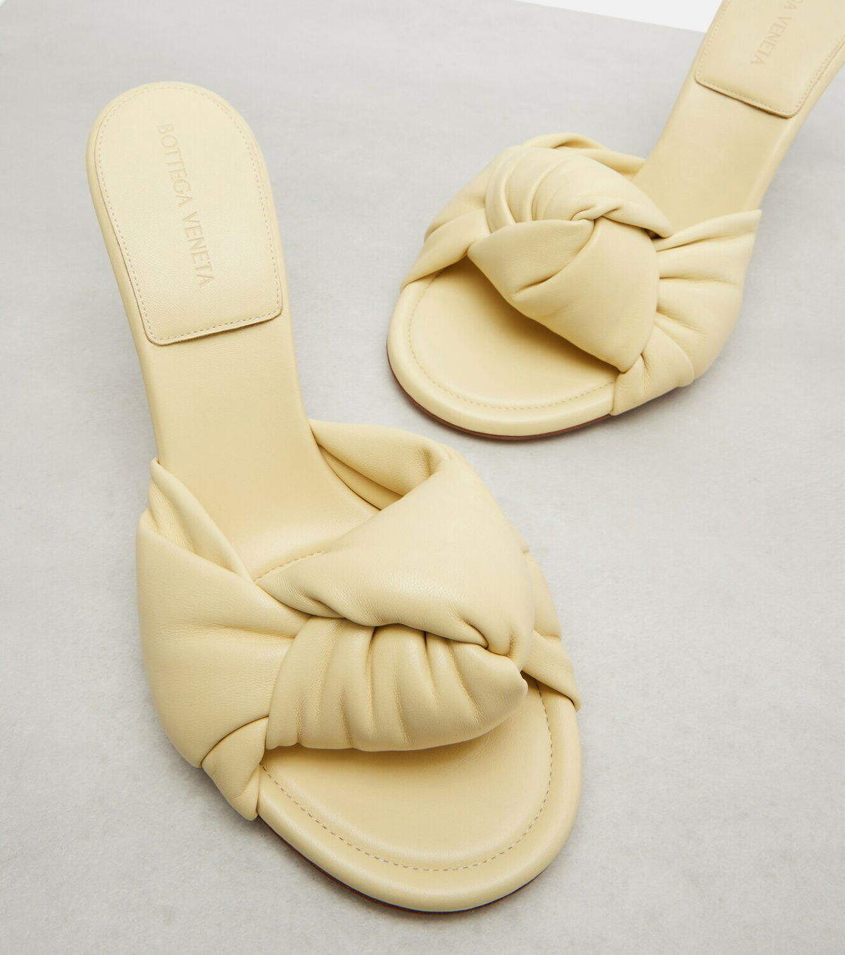 Bottega Veneta Cherry leather mules
