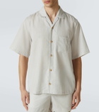 King & Tuckfield Striped bowling shirt