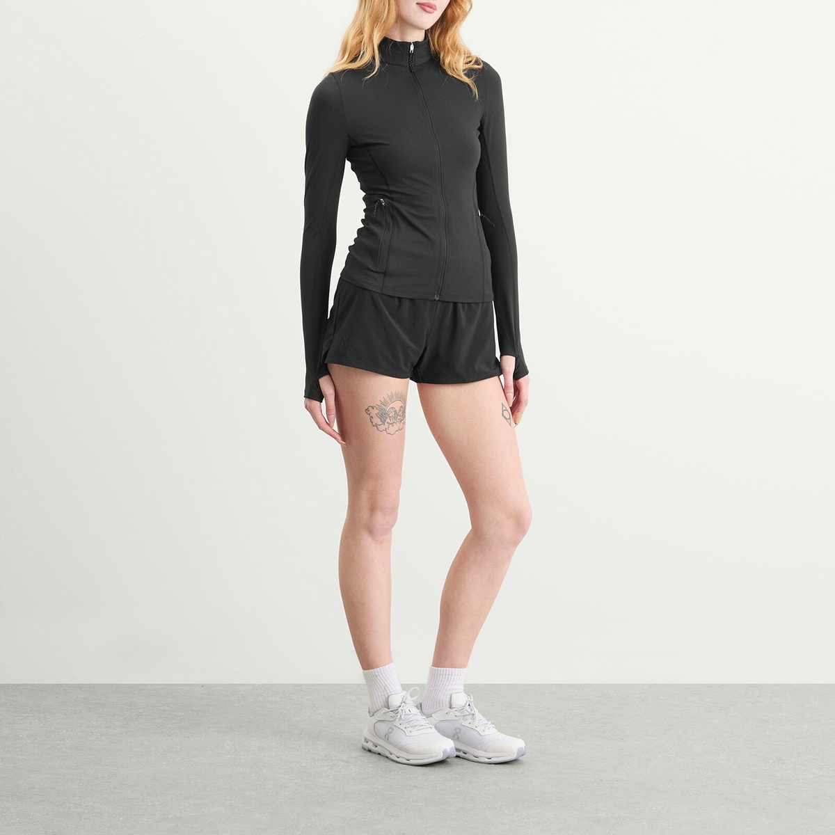 ON Women's x Zendaya Mesh Shorts in Black