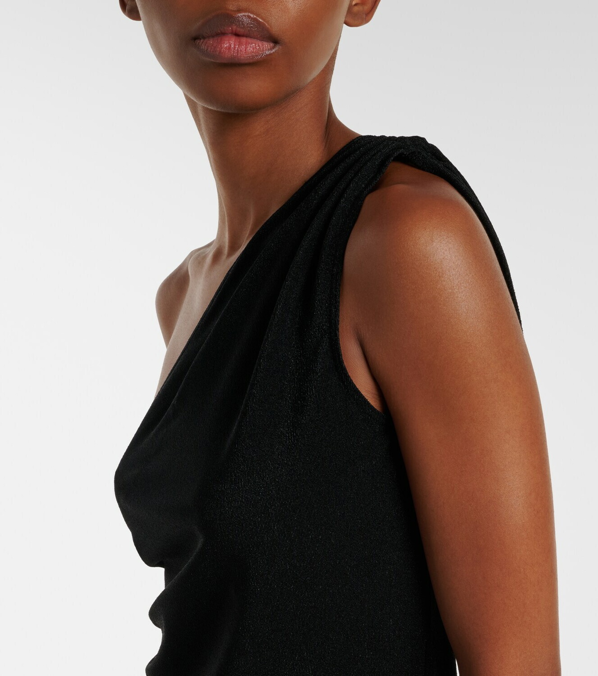 Balmain Ruched one-shoulder minidress