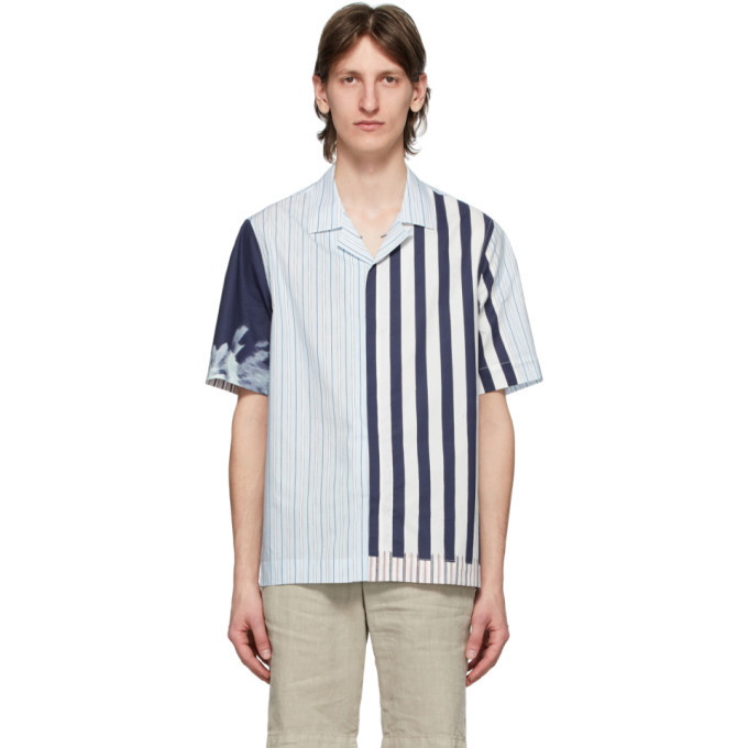 Photo: Paul Smith Multicolor Contrast Stripe Short Sleeve Shirt