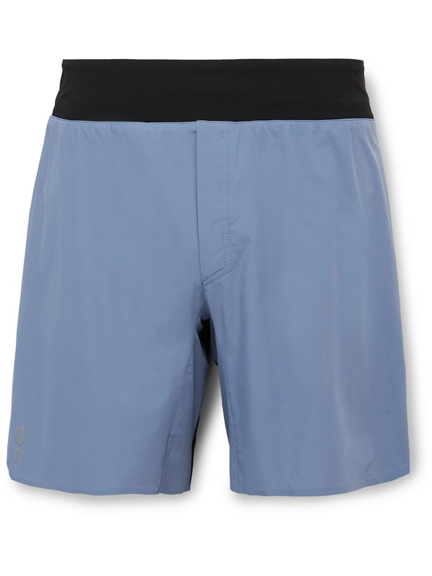 Photo: ON - Stretch-Shell and Mesh Shorts - Blue