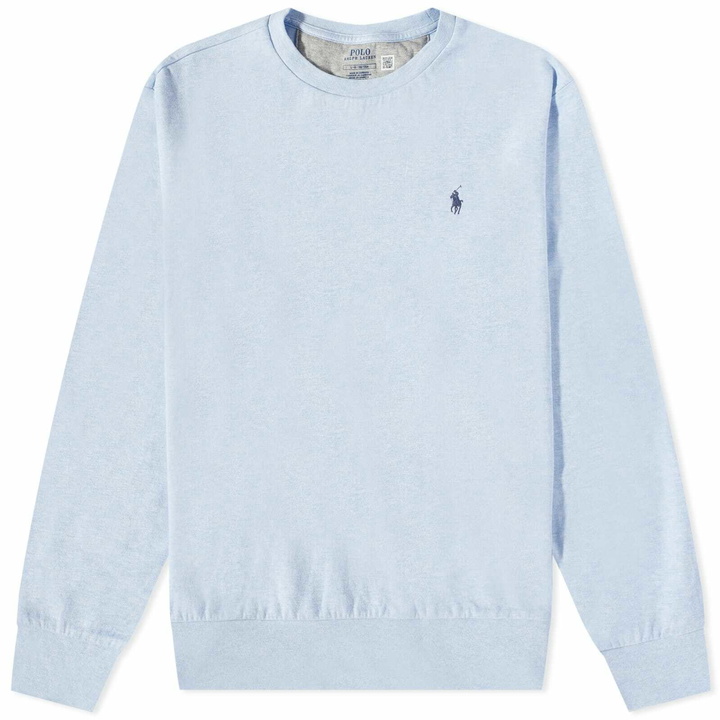 Photo: Polo Ralph Lauren Men's Crew Sweat in Elite Blue Heather