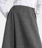McQueen Prince of Wales check wool midi skirt