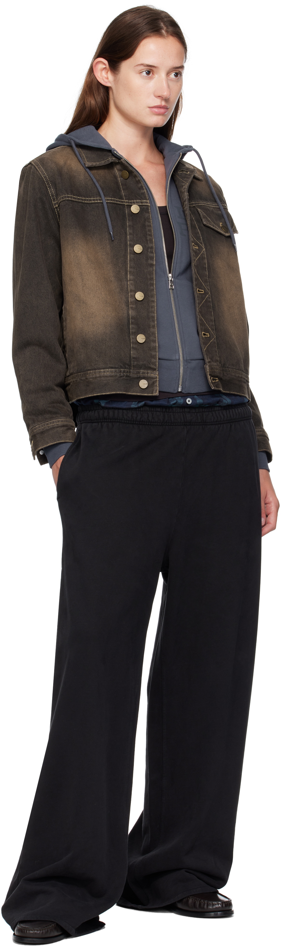 Carter Young Brown Overdyed Arch Denim Jacket
