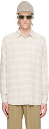 YOKE Off-White Plaid Shirt