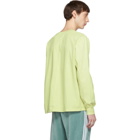 Eckhaus Latta Green Lapped Long Sleeve T-Shirt