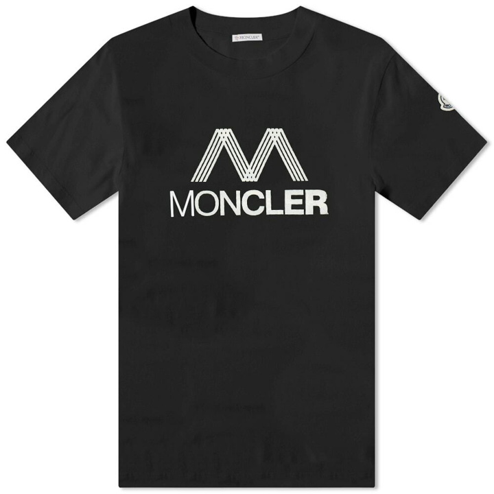 Photo: Moncler Men's M Logo T-Shirt in Black