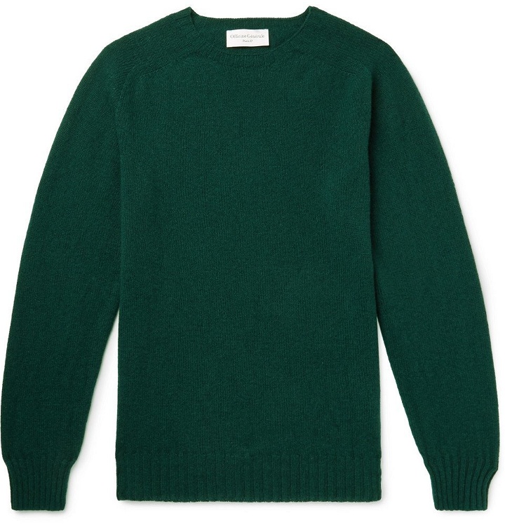 Photo: Officine Generale - Wool Sweater - Green