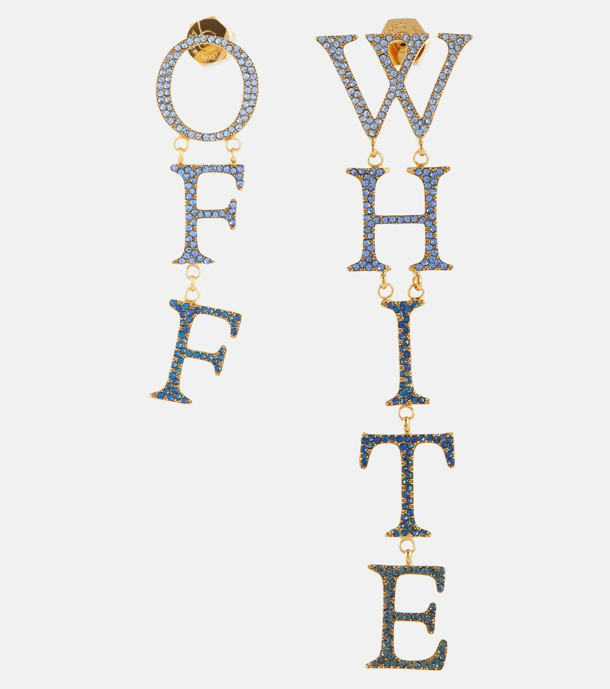 Off-White Crystal-embellished logo earrings Off-White
