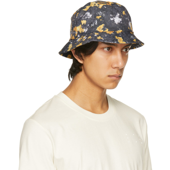 MCQ Grey and Yellow Ripstop Bucket Hat McQ Alexander McQueen