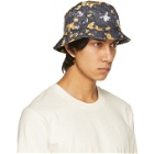 MCQ Grey and Yellow Ripstop Bucket Hat