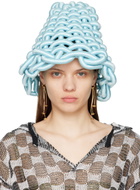 Isa Boulder SSENSE Exclusive Blue Bouncy Beach Hat