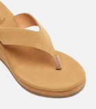 Ancient Greek Sandals Charys suede wedge thong sandals
