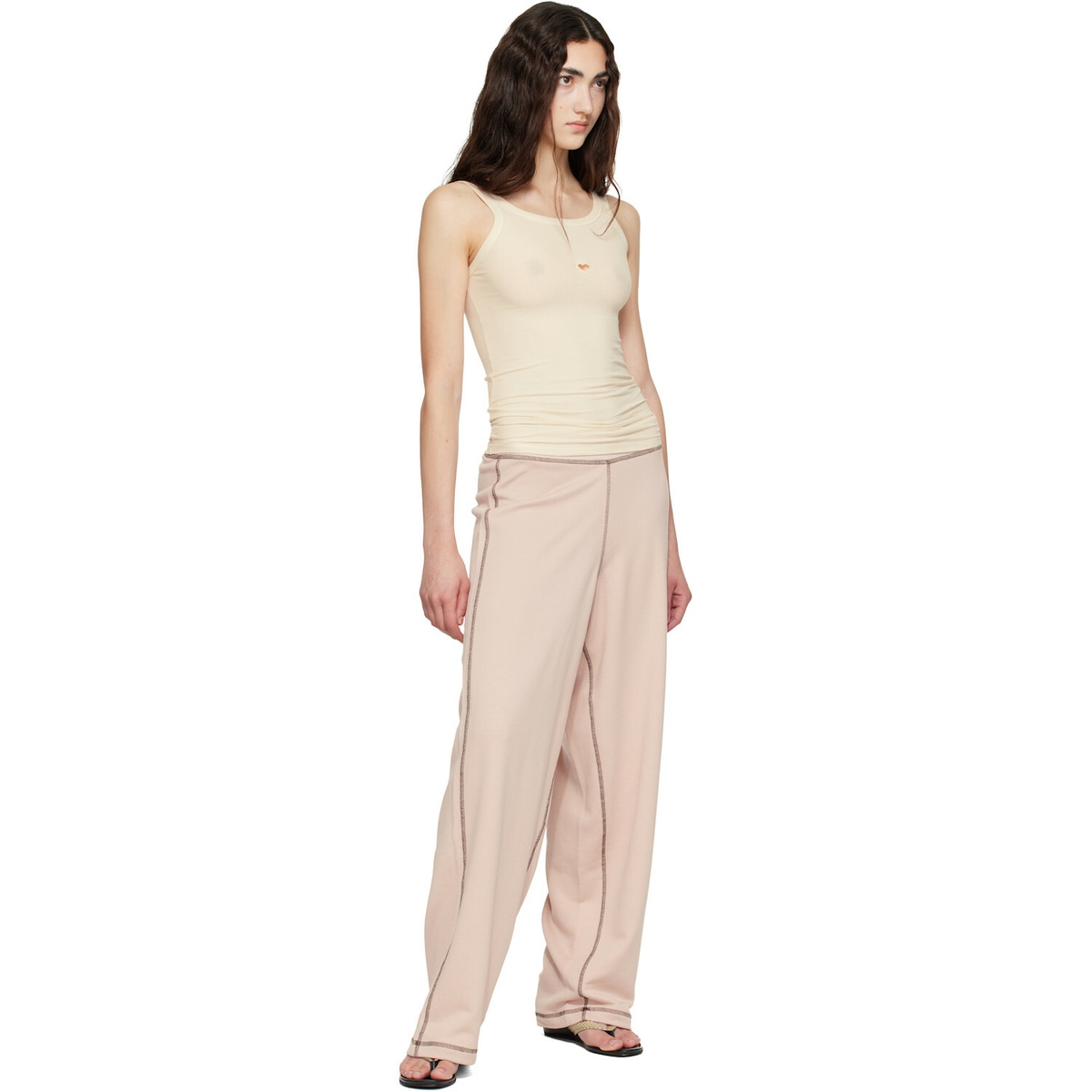 Baserange Pink Fold Sweatpants