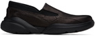 Eckhaus Latta Black Leather Loafer Sneakers