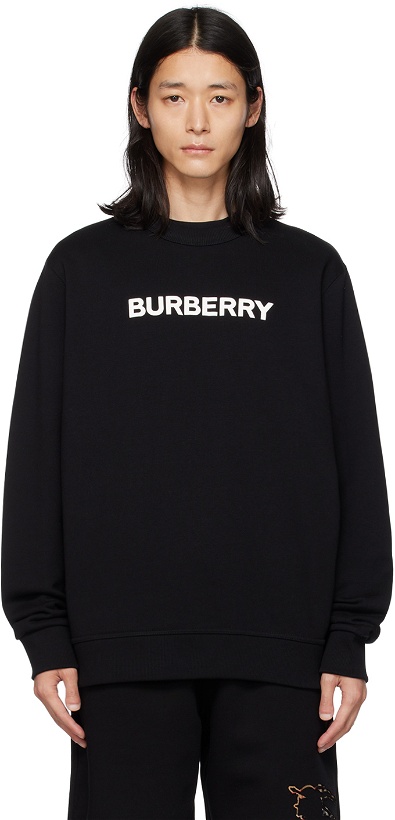 Photo: Burberry Black Printed Sweatshirt