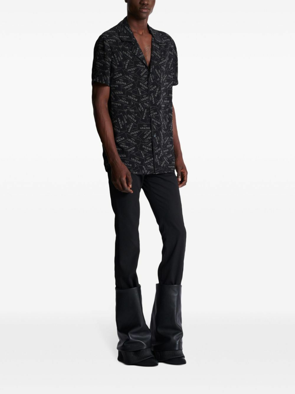 Balmain Logo-Print Shirt