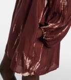 Anna Kosturova Hailey tie-dye silk minidress