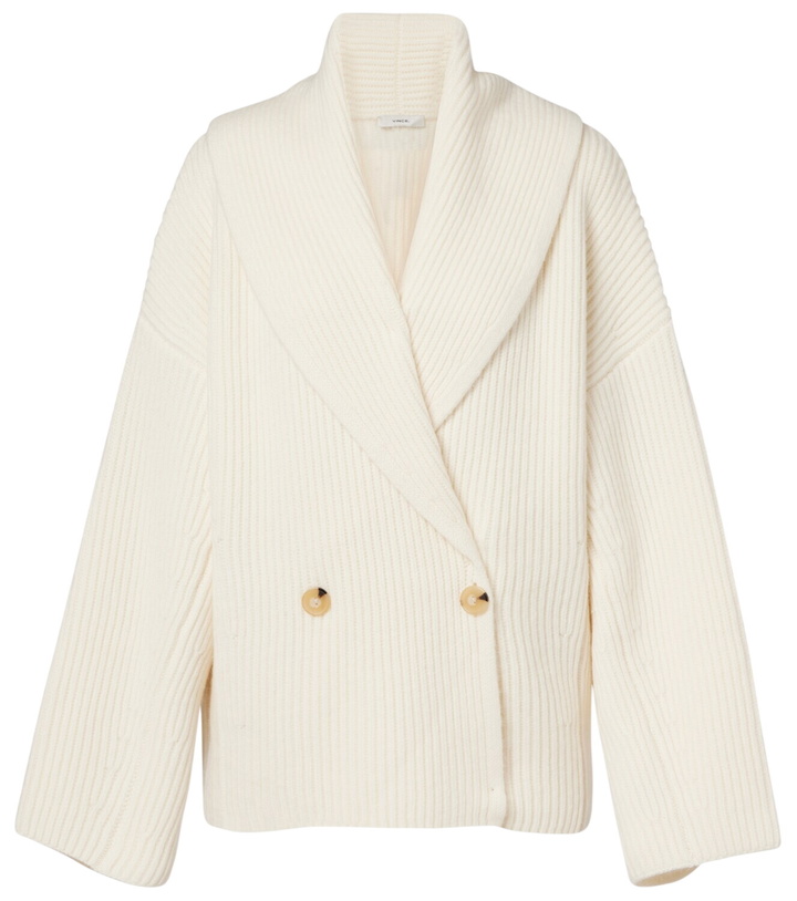 Photo: Vince Ribbed-knit wool-blend jacket