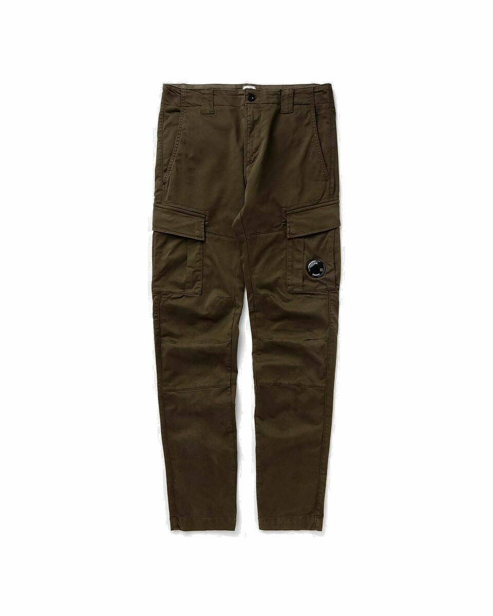 Photo: C.P. Company Stretch Sateen Ergonomic Lens Double Cargo Pants Green - Mens - Cargo Pants