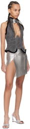 Poster Girl Silver Winona Miniskirt