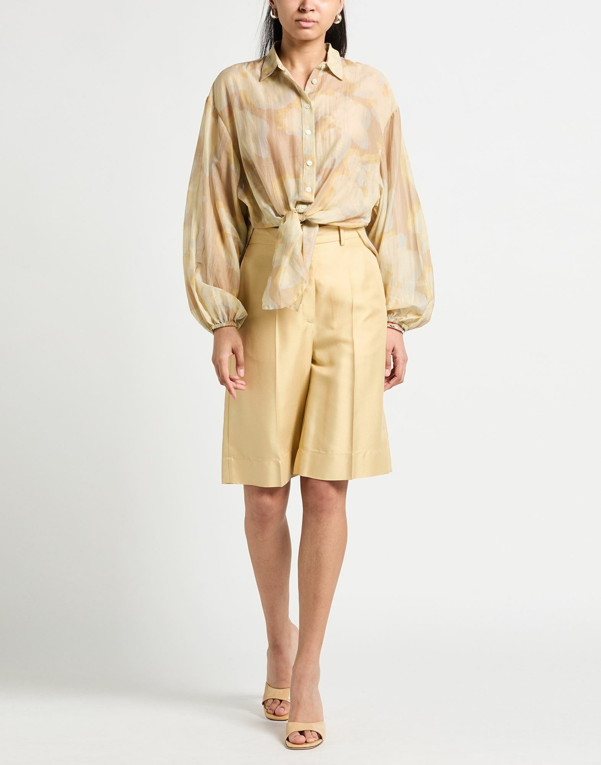 Roberto Collina Womens Shirt Sand