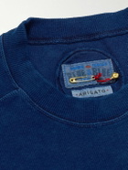 Blue Blue Japan - Indigo-Dyed Ribbed Stretch-Cotton Jersey Sweatshirt - Blue