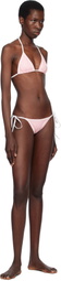 Frankies Bikinis Pink Nick Skimpy Triangle Bikini Top